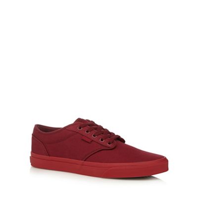 Vans Red canvas 'Atwood' lace up shoes